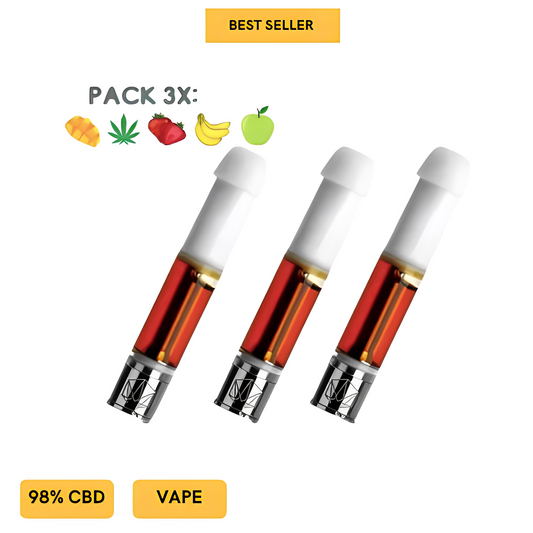 PACK VAPE PEN CARTRIDGE 98% - CBD